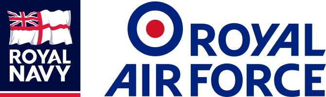 Royal Navy and Royal Air Force logos